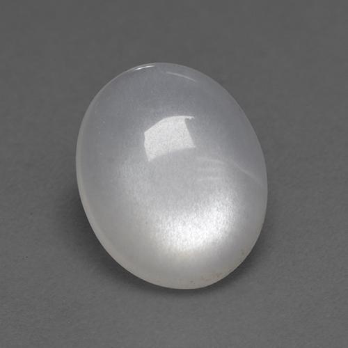 2.70克拉天然白色月光石，椭圆形切割，11×8.9毫米，透明