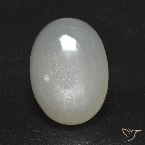 2.43ct 天然 乳白色 月长石, 椭圆形, 透明