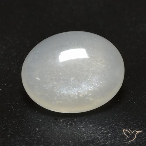 2.48ct 天然 暖白 月长石, 椭圆形, 透明