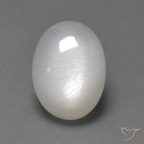 2.82克拉天然月长石，椭圆形，半透明