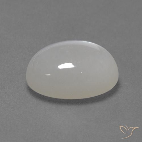 2.82克拉天然月长石，椭圆形，半透明