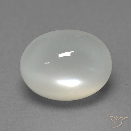 2.26克拉天然月长石，椭圆形，半透明