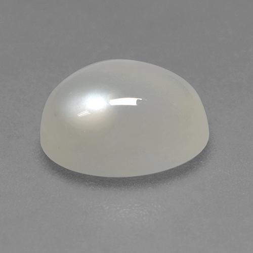 2.32克拉天然白色月光石，椭圆形切割，9.2×7毫米，透明