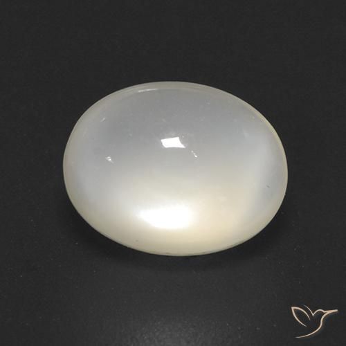 2.08ct 天然 米白色 月长石, 椭圆形, 透明