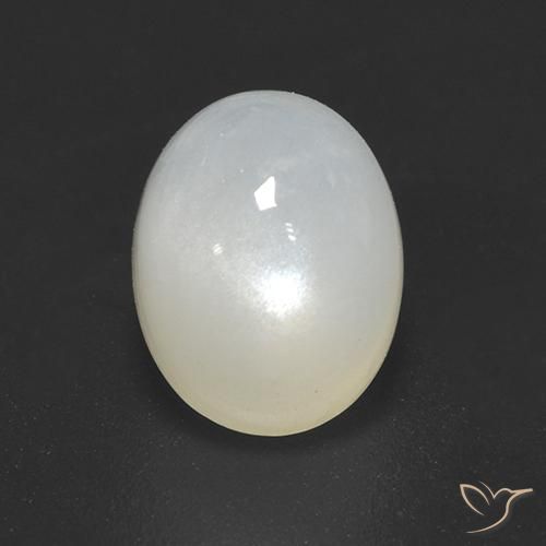 2.40ct 天然 乳白色 月长石, 椭圆形, 半透明