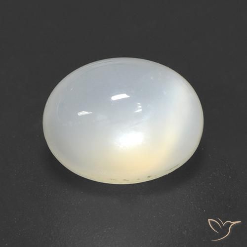 2.20ct 天然 米白色 月长石, 椭圆形, 透明