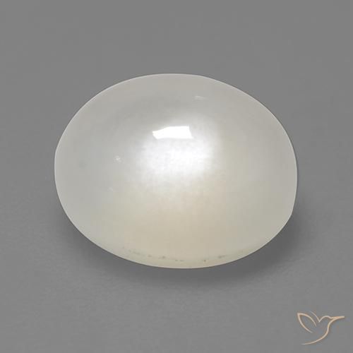 2.31ct 天然 乳白色 月长石, 椭圆形, 半透明