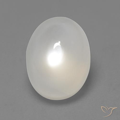 2.11ct 天然 米白色 月长石, 椭圆形, 半透明