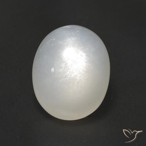 3.02ct 天然 半透明白色 月长石, 椭圆形, 半透明