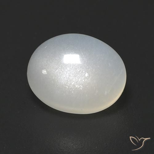 2.32ct 天然 半透明白色 月长石, 椭圆形, 半透明