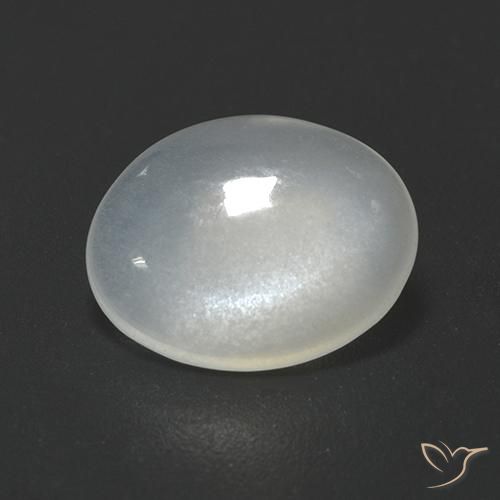 1.70ct 天然 米白色 月长石, 椭圆形, 透明