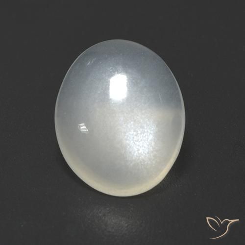 1.70克拉天然月长石，椭圆形，透明