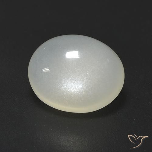 2.36ct 天然 珍珠白 月长石, 椭圆形, 半透明