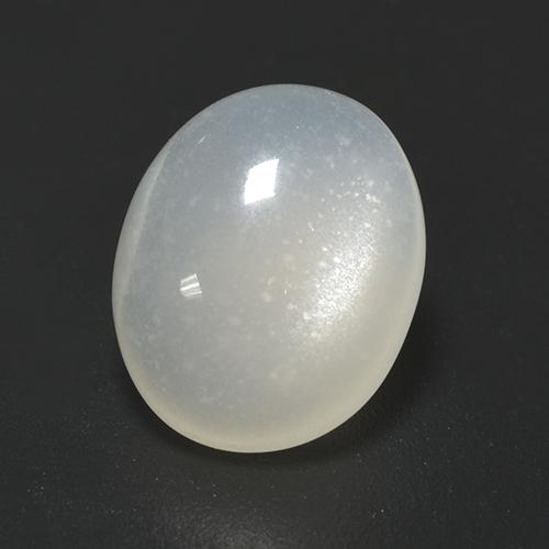 2.85克拉天然白色月光石，椭圆形切割，10.8×8.7毫米，半透明