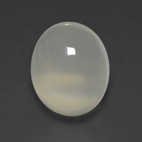 4.22克拉天然灰色月光石，椭圆形切割，11.1×9.2毫米，透明