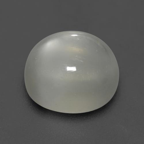 5.26克拉天然白色月光石，椭圆形切割，10.7×10毫米，透明
