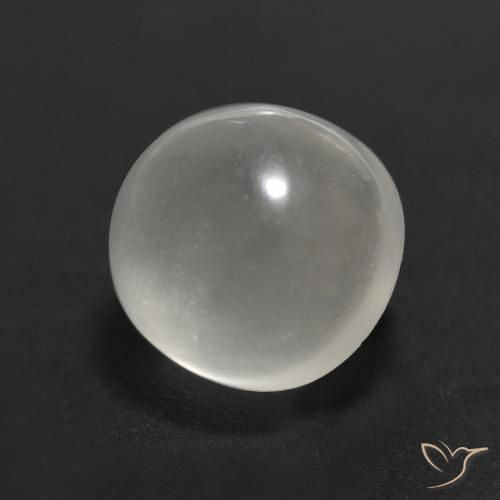 2.27克拉天然月长石，圆形的，透明