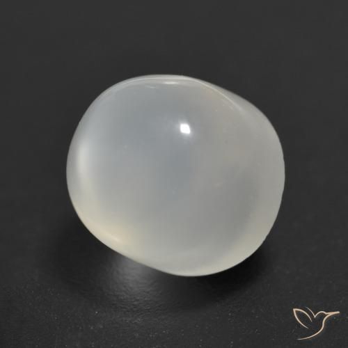 1.99克拉天然月长石，圆形切割，透明