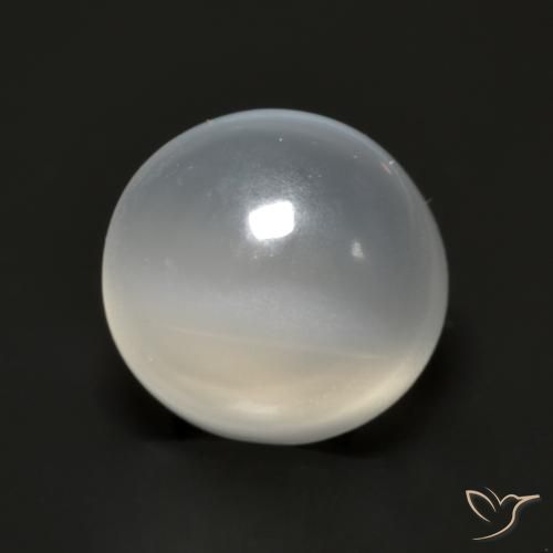 1.96ct 天然 半透明白色 月长石, 圆形的, 半透明
