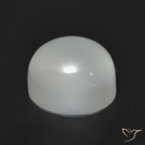 1.96克拉天然月长石，圆形的，半透明
