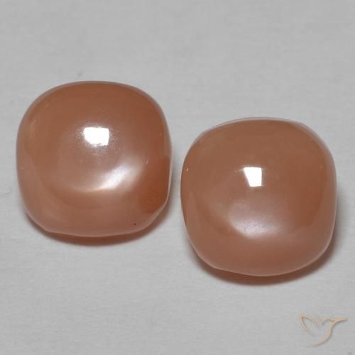 1.82ctw 天然 中橙 月长石, 软垫, 不透明