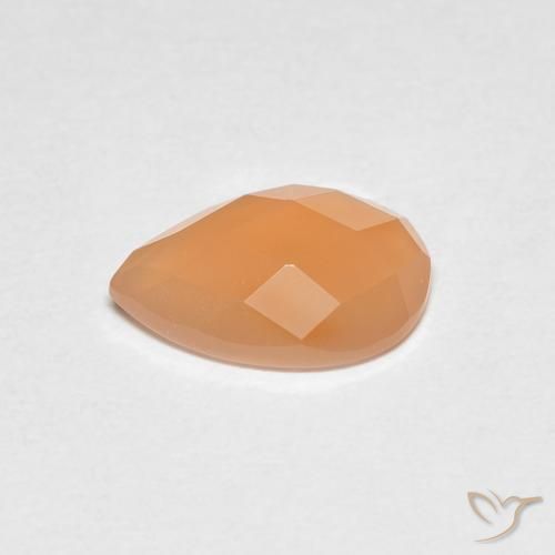 1.10克拉天然月长石，梨形，透明