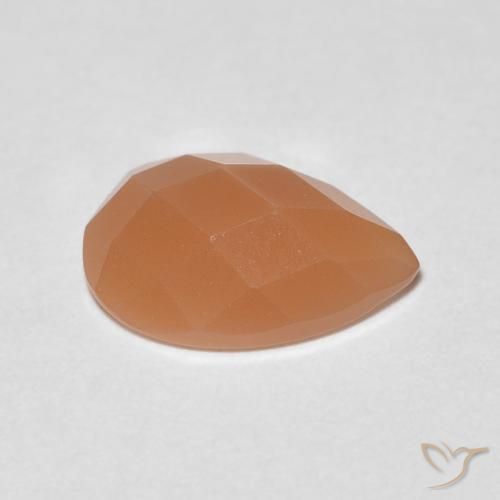 0.93克拉天然月长石，梨形，透明