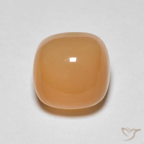 2.05ct 天然 橙金 月长石, 软垫, 半透明