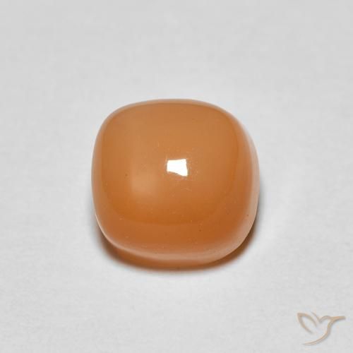 1.32ct 天然 红橙色 月长石, 软垫, 半透明