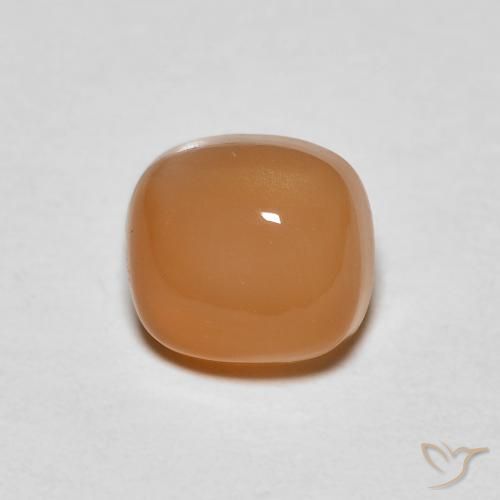 1.06ct 天然 中橙 月长石, 软垫, 半透明
