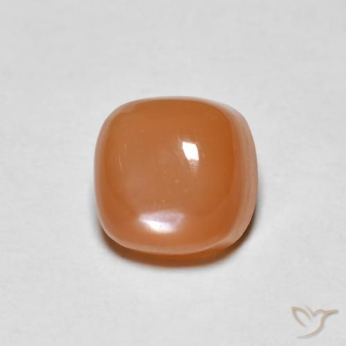 1.23ct 天然 浅红橙色 月长石, 软垫, 半透明