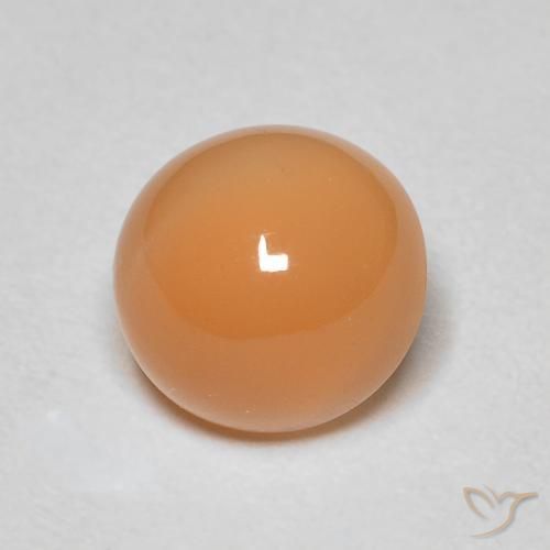 1.92克拉天然月长石，圆形的，半透明