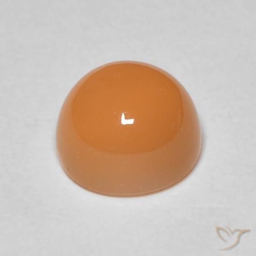 1.92克拉天然月长石，圆形的，半透明