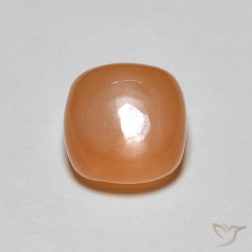 2.07ct 天然 红橙色 月长石, 软垫, 半透明