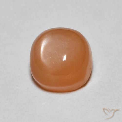 1.17ct 天然 红橙色 月长石, 软垫, 半透明