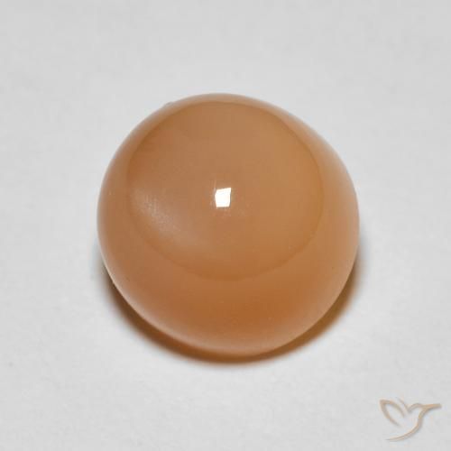 1.91克拉天然月长石，圆形的，半透明
