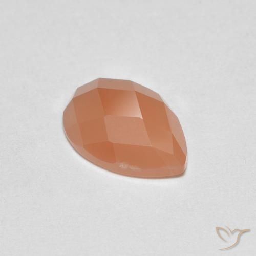 0.94克拉天然月长石，梨形，透明