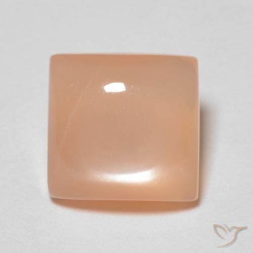 1.66ct 天然 桃橙色 月长石, 正方形, 透明