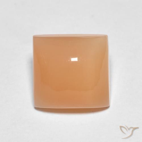 1.74ct 天然 桃橙色 月长石, 正方形, 半透明
