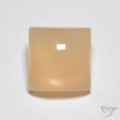 1.75ct 天然 中橙 月长石, 正方形, 半透明