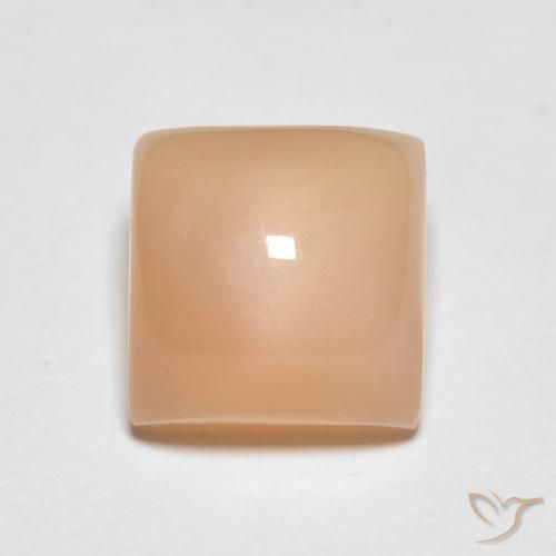 2.28ct 天然 中橙 月长石, 正方形, 半透明