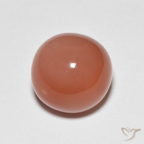 5.13克拉天然月长石，圆形的，不透明