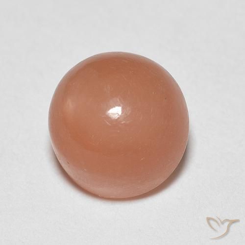 1.30克拉天然月长石，圆形的，半透明