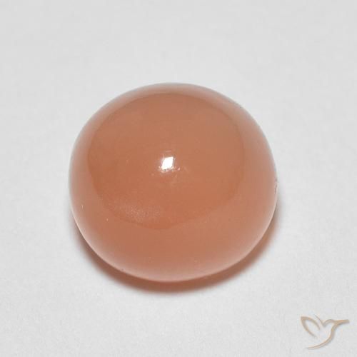 1.23克拉天然月长石，圆形的，半透明