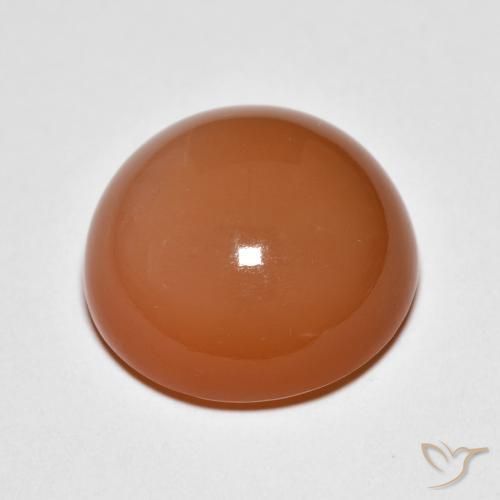 10.07克拉天然月长石，圆形的，不透明