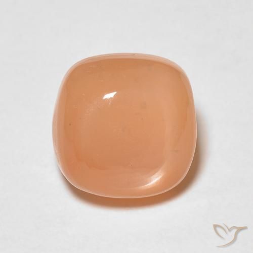 1.54ct 天然 哈密瓜橙 月长石, 软垫, 半透明