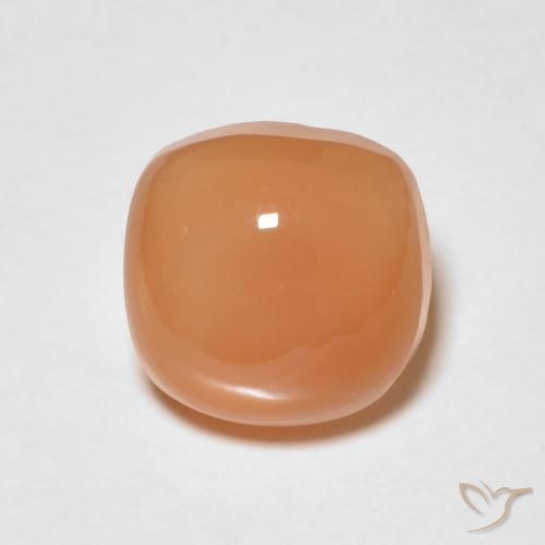 1.57ct 天然 红橙色 月长石, 软垫, 半透明