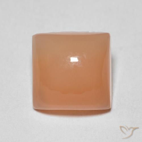 1.78ct 天然 桃橙色 月长石, 正方形, 半透明
