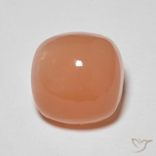 2.90ct 天然 哈密瓜橙 月长石, 软垫, 半透明