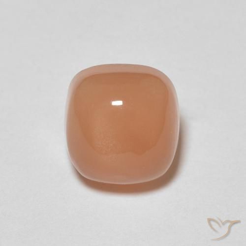 1.13ct 天然 哈密瓜橙 月长石, 软垫, 半透明